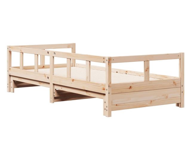 tömör fenyőfa kanapéágy matrac nélkül 90 x 190 cm