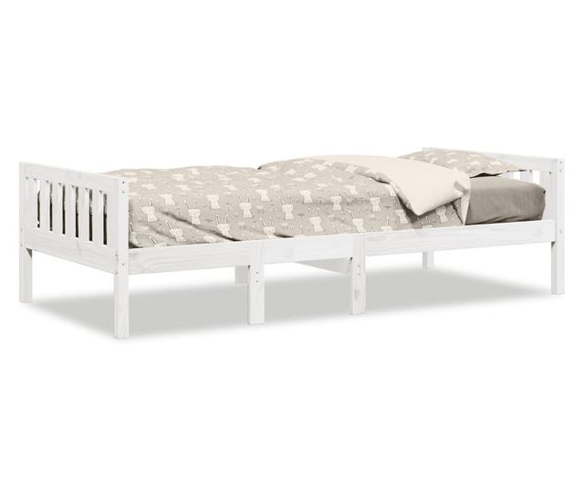 fehér tömör fenyőfa gyerekágy matrac nélkül 90 x 200 cm