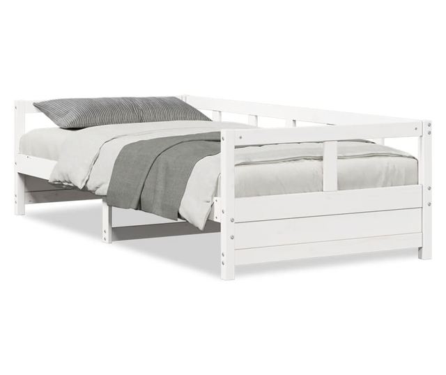 fehér tömör fenyőfa kanapéágy matrac nélkül 90 x 200 cm