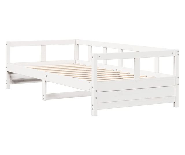 fehér tömör fenyőfa kanapéágy matrac nélkül 90 x 200 cm