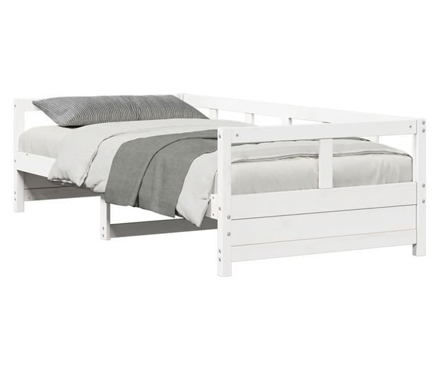 fehér tömör fenyőfa kanapéágy matrac nélkül 90 x 200 cm