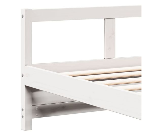 fehér tömör fenyőfa kanapéágy matrac nélkül 90 x 200 cm