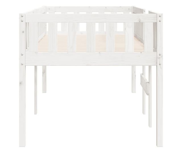 fehér tömör fenyőfa gyerekágy matrac nélkül 90 x 200 cm