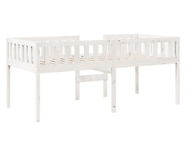 fehér tömör fenyőfa gyerekágy matrac nélkül 90 x 200 cm