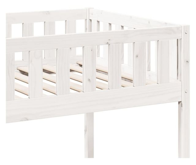 fehér tömör fenyőfa gyerekágy matrac nélkül 90 x 200 cm