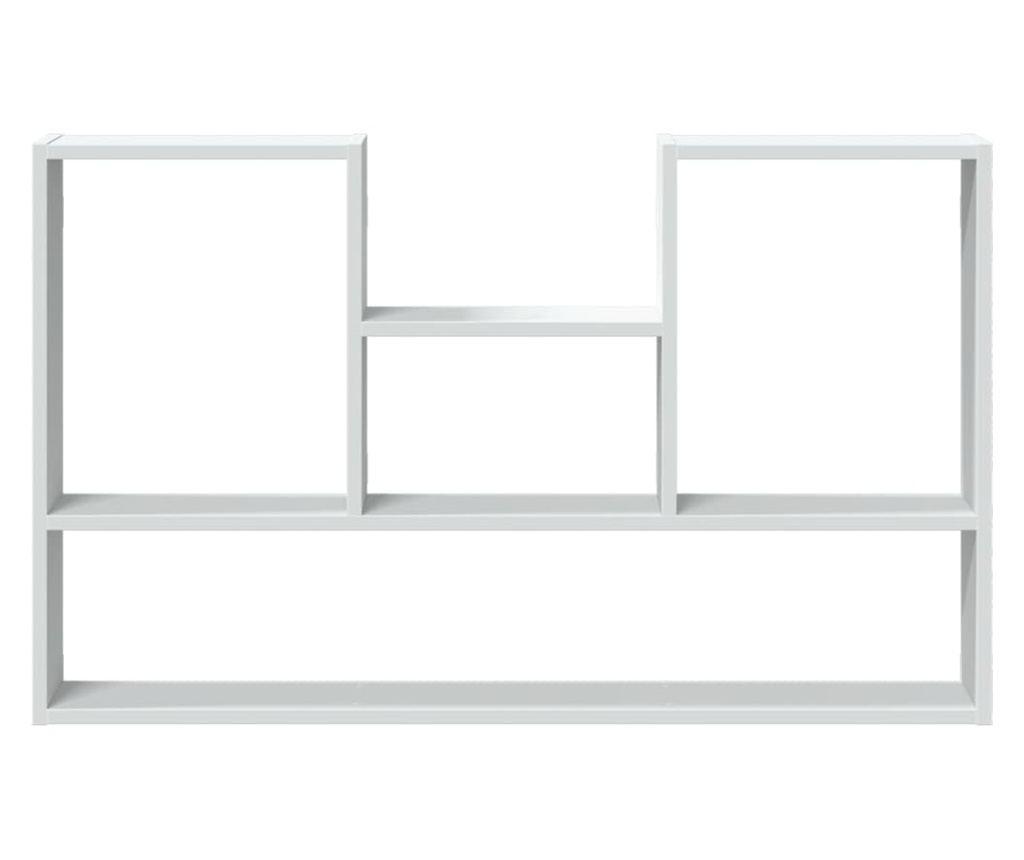 fehér szerelt fa fali polc 99 x 15 x 60 cm - 4