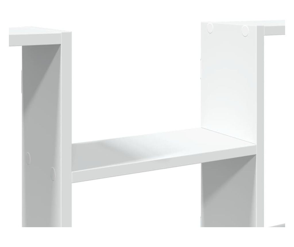 fehér szerelt fa fali polc 99 x 15 x 60 cm - 7