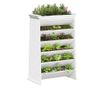 6 szintes fehér tömör fenyőfa gyógynövényültető 69x40x101,5 cm thumbnail 4