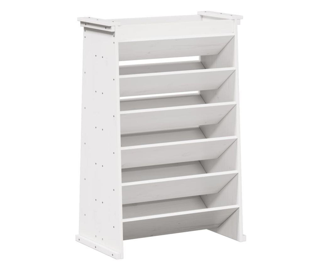 6 szintes fehér tömör fenyőfa gyógynövényültető 69x40x101,5 cm - 7