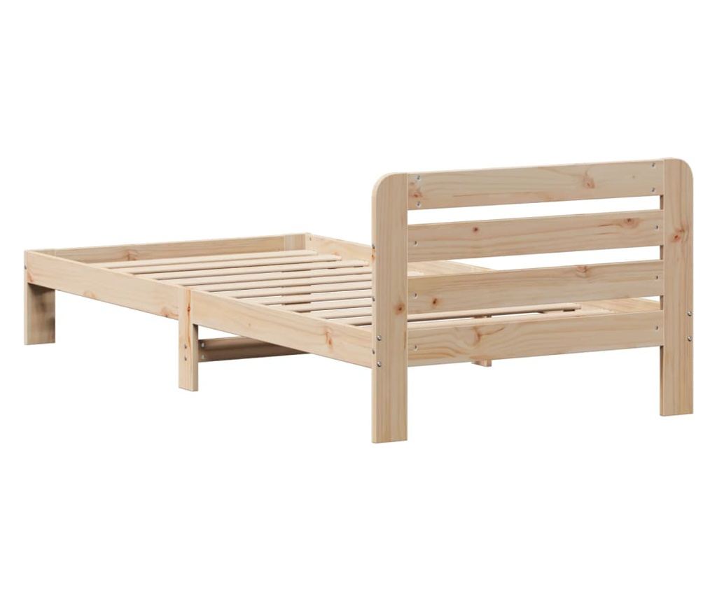 tömör fenyőfa ágy matrac nélkül 75 x 190 cm - 6