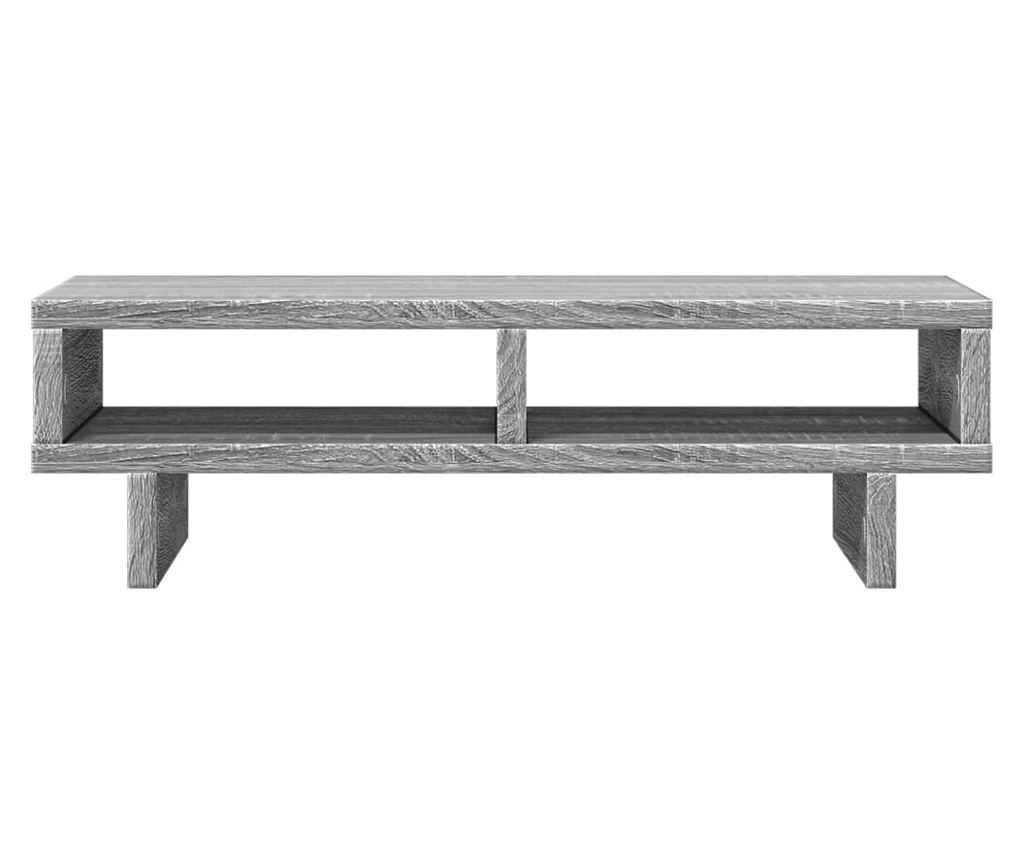 Stojan na monitor šedý sonoma 50 x 27 x 15 cm kompozitní dřevo - 4