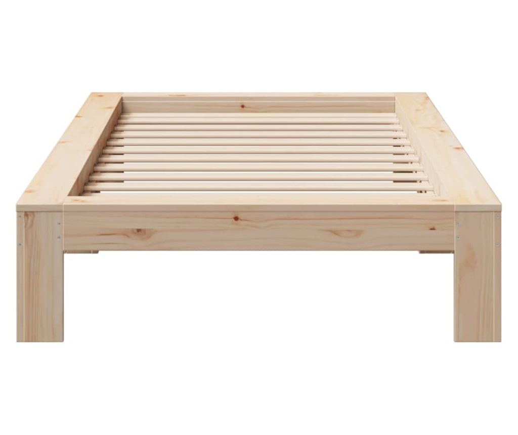 tömör fenyőfa ágy matrac nélkül 90 x 200 cm - 4