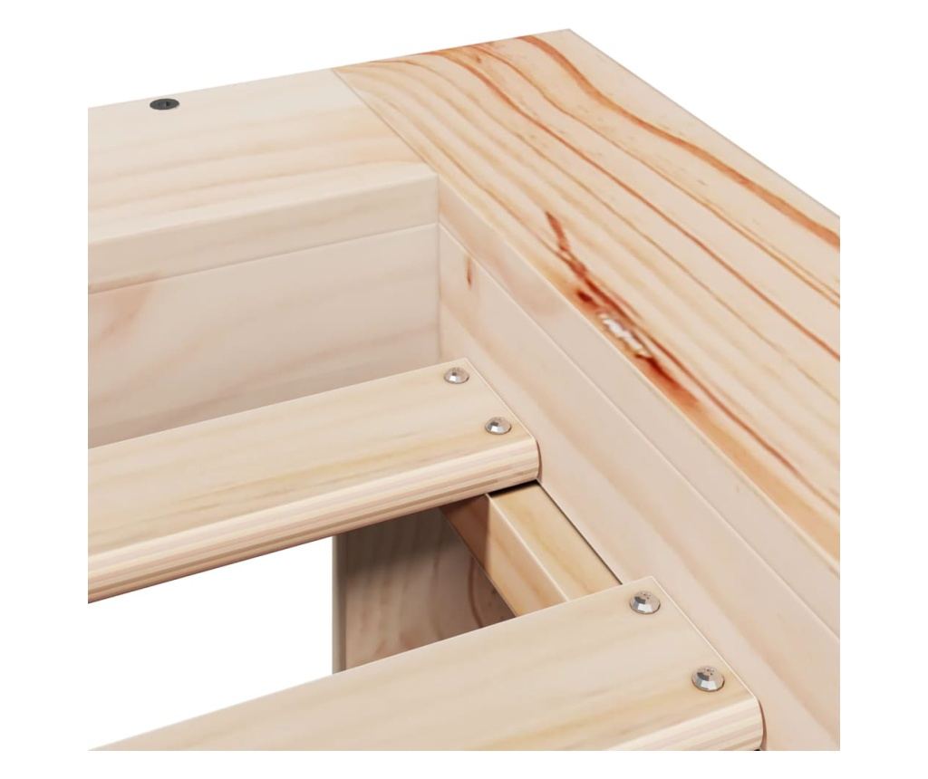 tömör fenyőfa ágy matrac nélkül 90 x 200 cm - 6