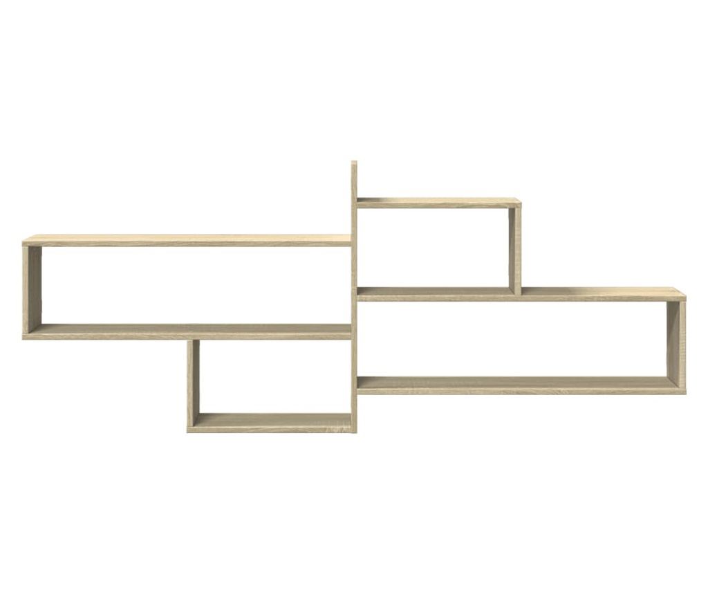 sonoma tölgy színű szerelt fa fali polc 167,5 x 18 x 68 cm - 4