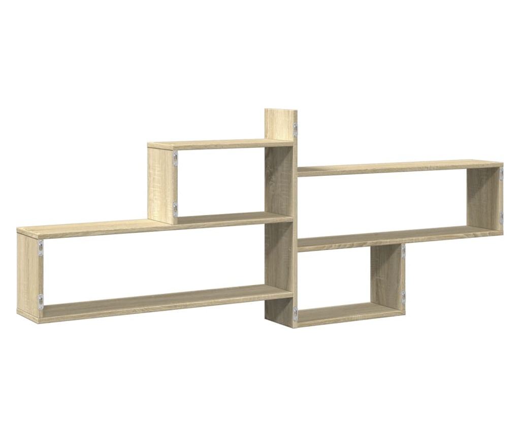 sonoma tölgy színű szerelt fa fali polc 167,5 x 18 x 68 cm - 6