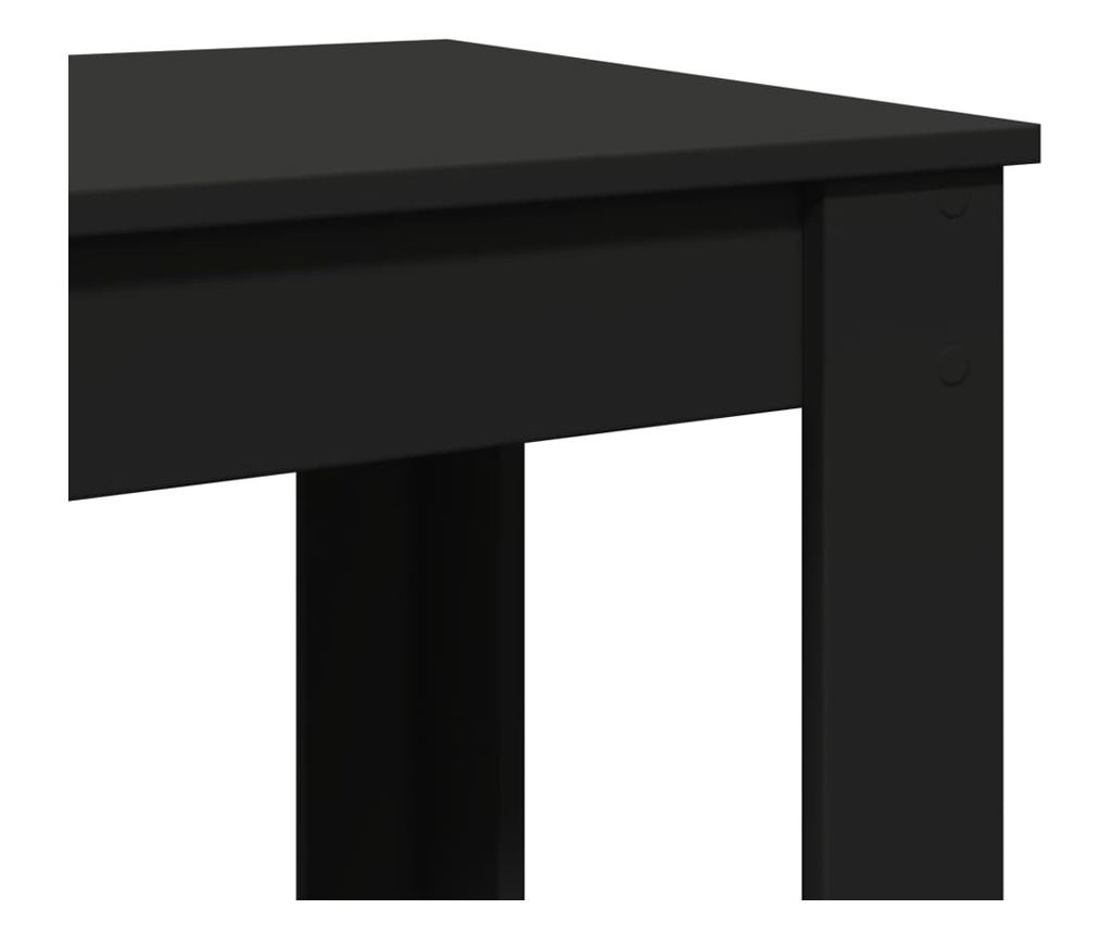 Barový stůl černý 51 x 50 x 103,5 cm kompozitní dřevo - 7