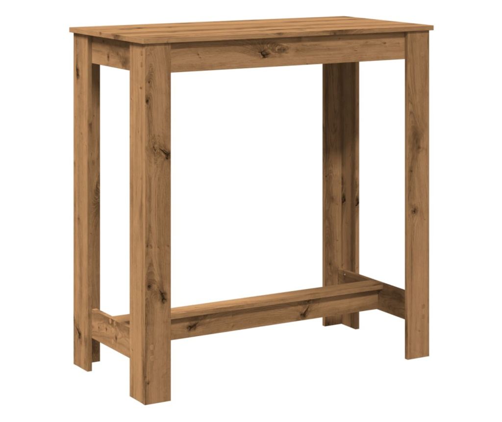 Barový stůl dub artisan 102 x 50 x 103,5 cm kompozitní dřevo - 5