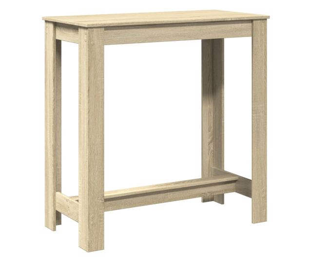 sonoma tölgy színű szerelt fa bárasztal 102 x 50 x 103,5 cm