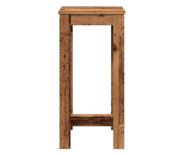 antik fa színű szerelt fa bárasztal 51 x 50 x 103,5 cm