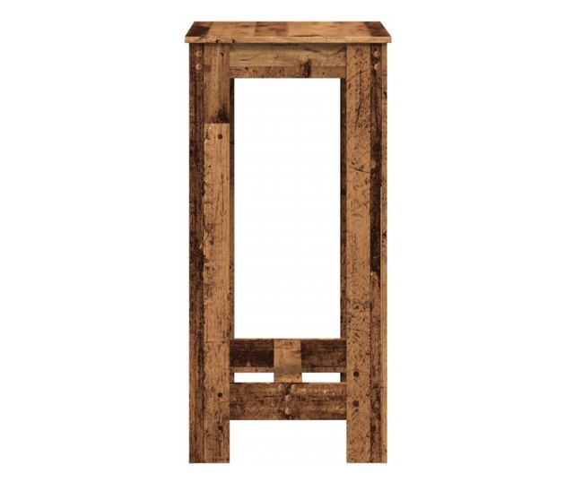 antik fa színű szerelt fa bárasztal 51 x 50 x 103,5 cm