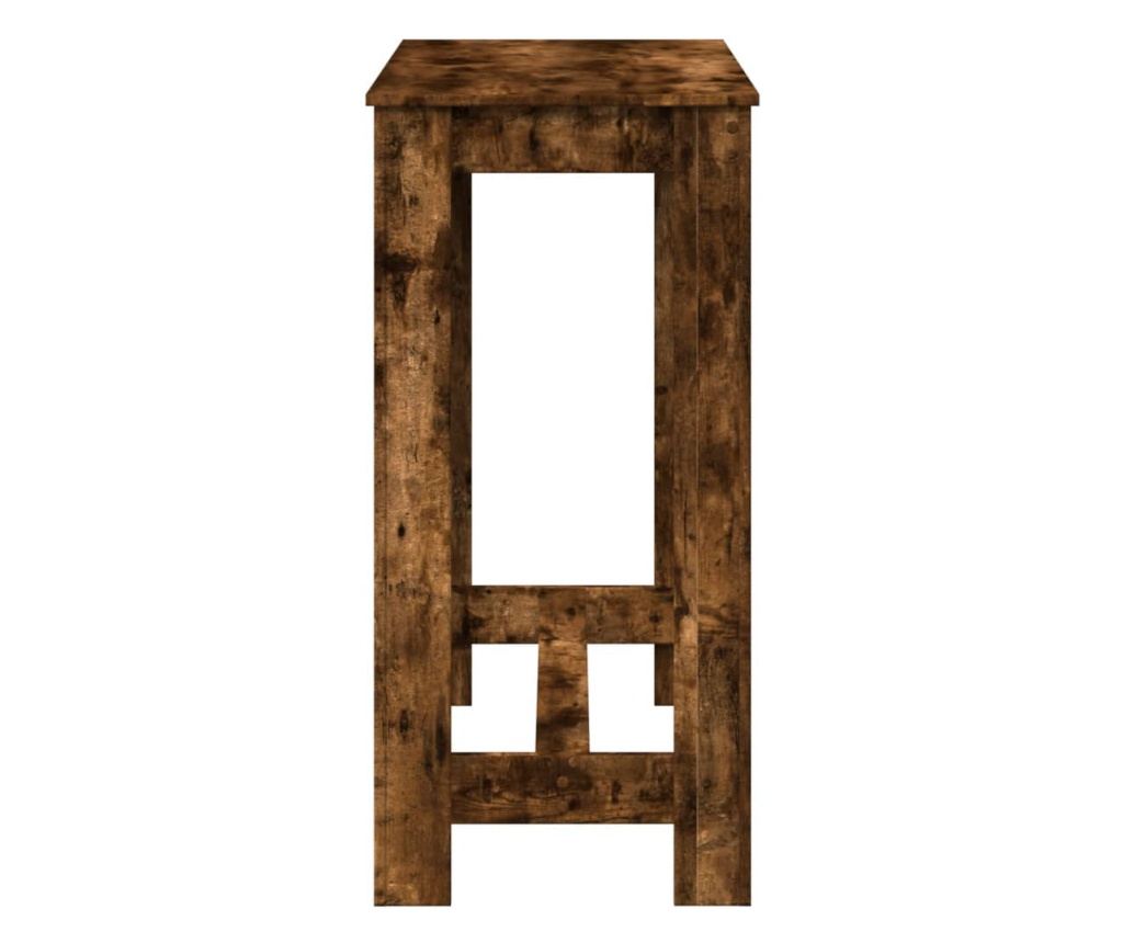 füstös tölgy színű szerelt fa bárasztal 102 x 50 x 103,5 cm - 5