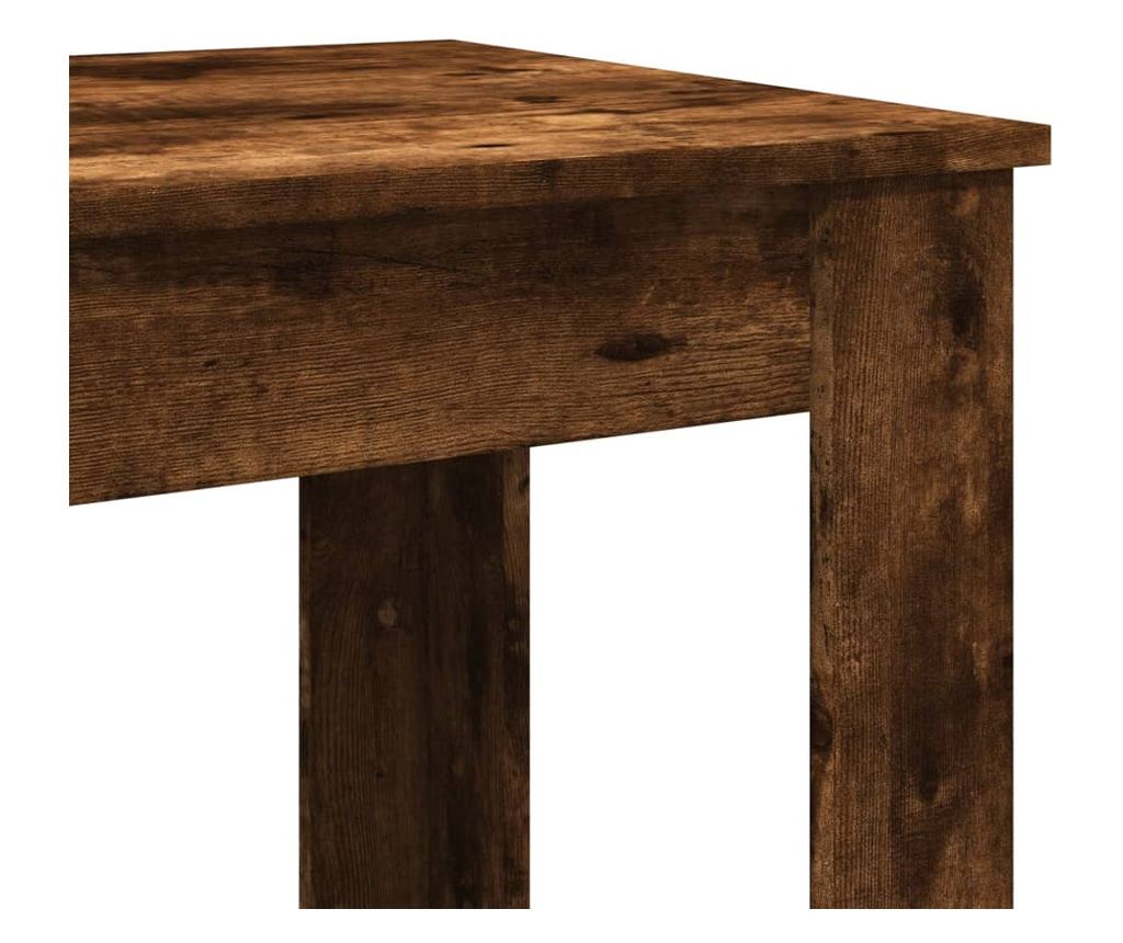 füstös tölgy színű szerelt fa bárasztal 102 x 50 x 103,5 cm - 7