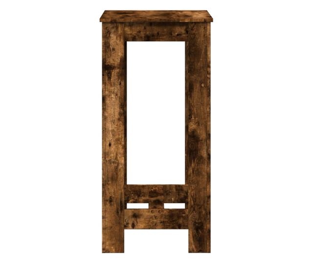 füstös tölgy színű szerelt fa bárasztal 51 x 50 x 103,5 cm