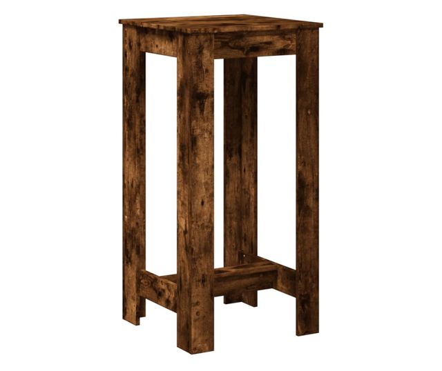 füstös tölgy színű szerelt fa bárasztal 51 x 50 x 103,5 cm