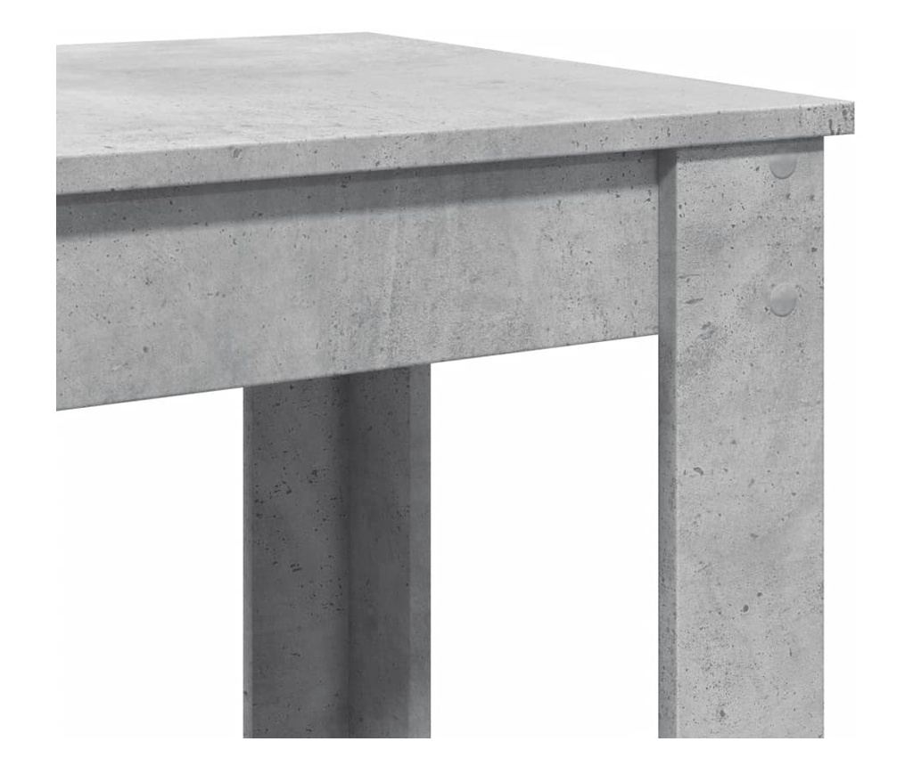 betonszürke szerelt fa bárasztal 102 x 50 x 103,5 cm - 7