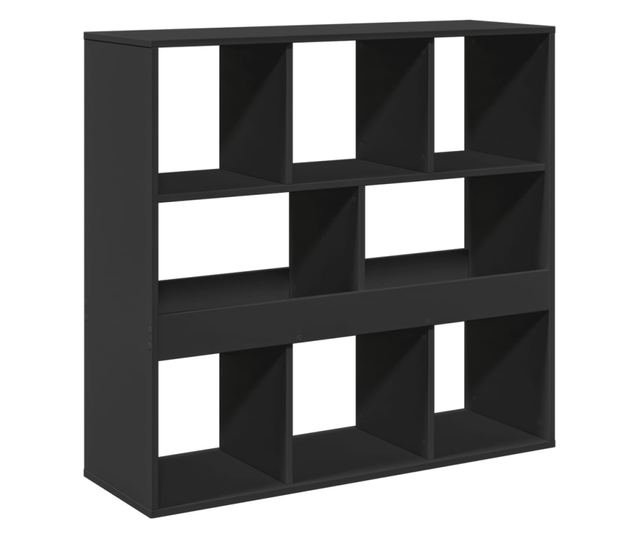 fekete térelválasztó könyvszekrény 100 x 33 x 94,5 cm