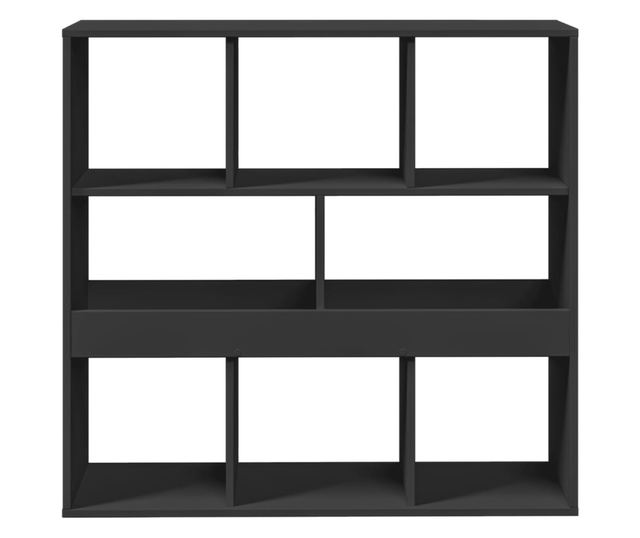 fekete térelválasztó könyvszekrény 100 x 33 x 94,5 cm