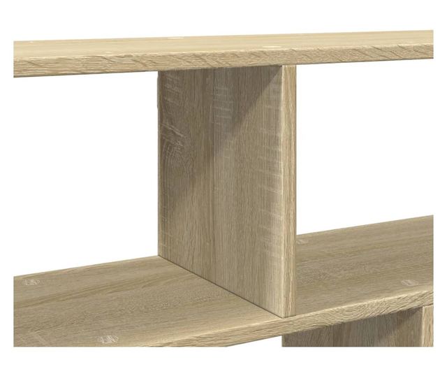 sonoma tölgy színű szerelt fa fali polc 100 x 25 x 50 cm