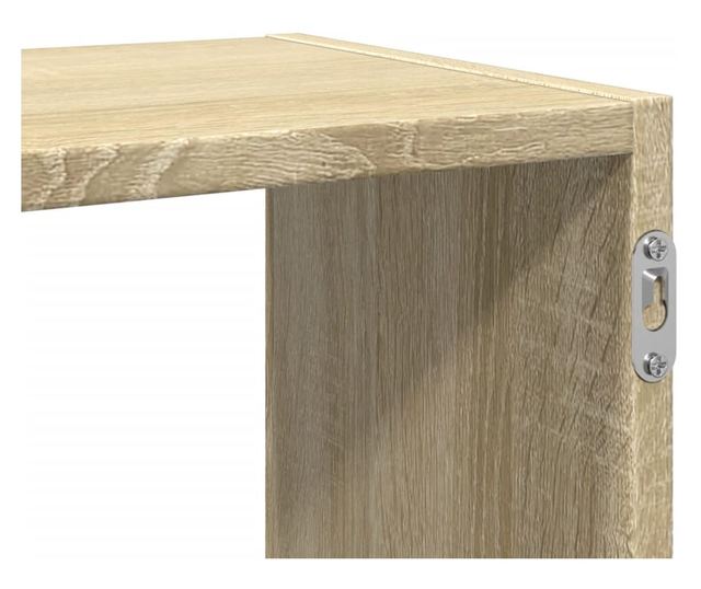 sonoma tölgy színű szerelt fa fali polc 100 x 25 x 50 cm