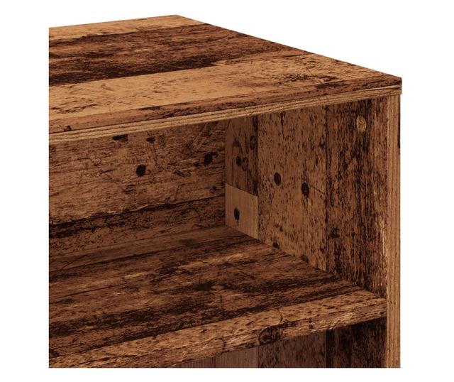 antik hatású szerelt fa TV-szekrény 120 x 40 x 40 cm