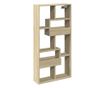 sonoma tölgy színű szerelt fa faliszekrény 50 x 15 x 100 cm thumbnail 2