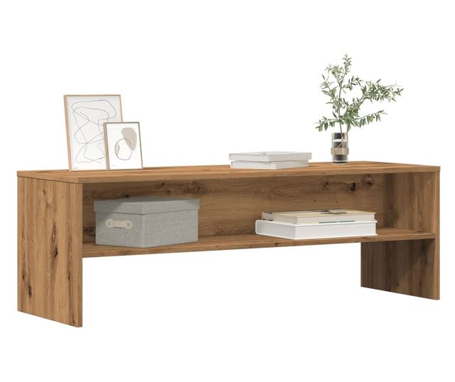 kézműves tölgy színű szerelt fa TV-szekrény 120 x 40 x 40 cm