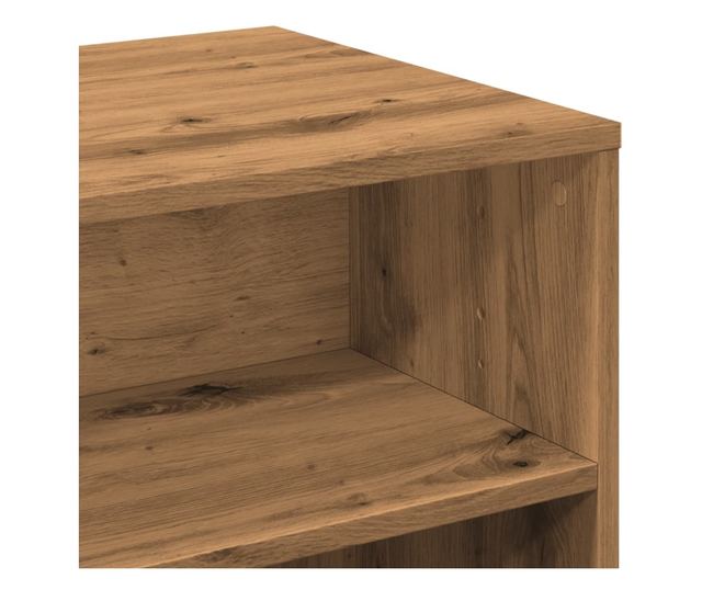 kézműves tölgy színű szerelt fa TV-szekrény 120 x 40 x 40 cm