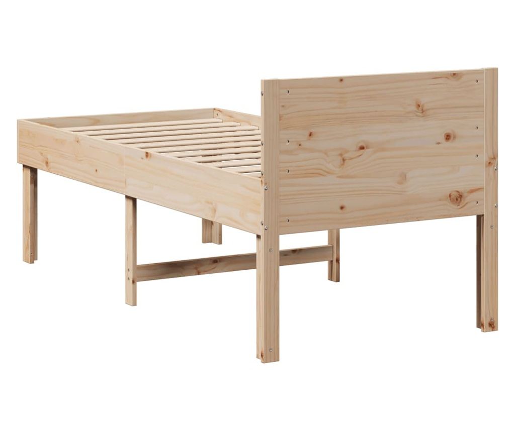 tömör fenyőfa ágy matrac nélkül 90 x 200 cm - 6