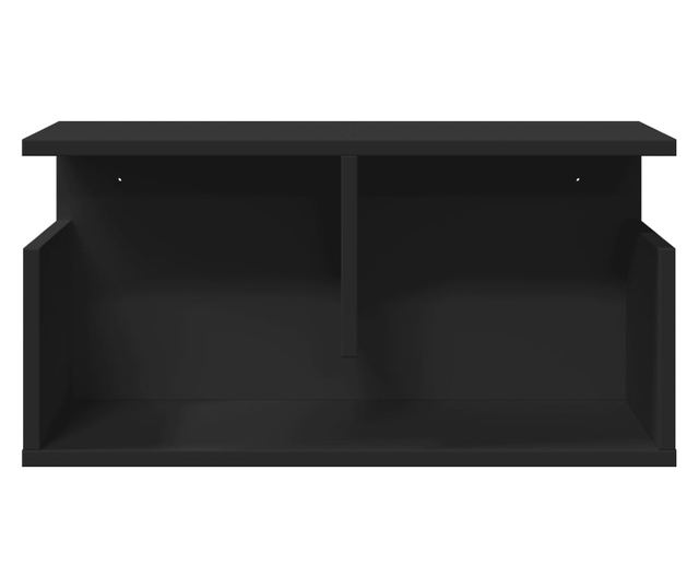 fekete szerelt fa faliszekrény 60 x 20 x 30 cm