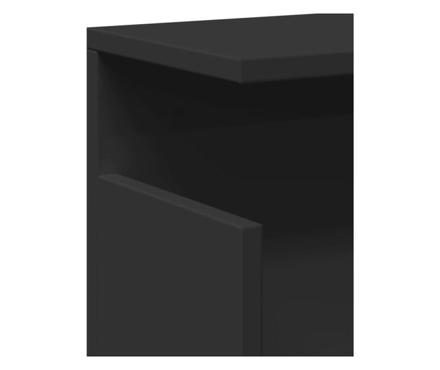 fekete szerelt fa faliszekrény 60 x 20 x 30 cm