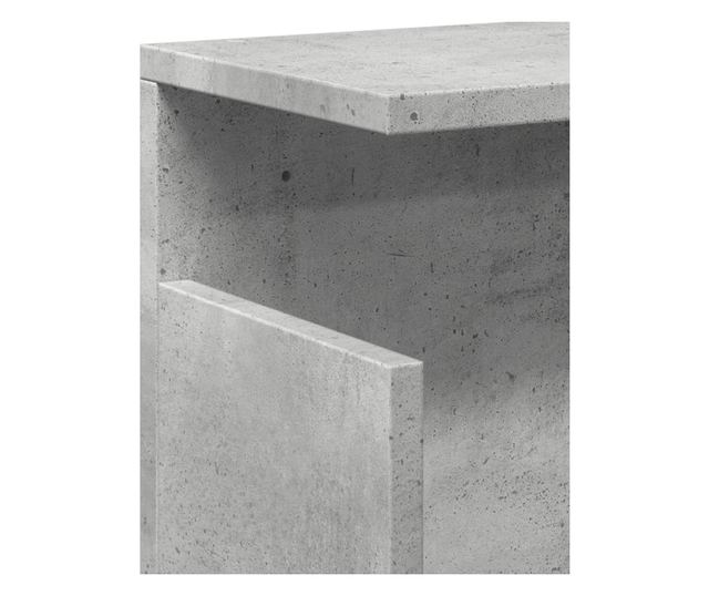 betonszürke szerelt fa faliszekrény 60 x 20 x 30 cm