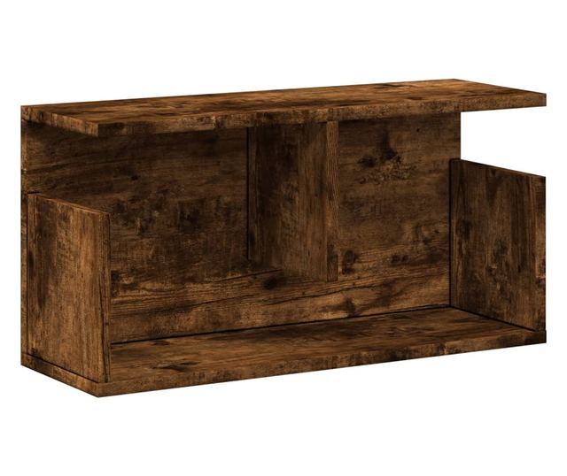 füstös tölgy színű szerelt fa faliszekrény 60 x 20 x 30 cm