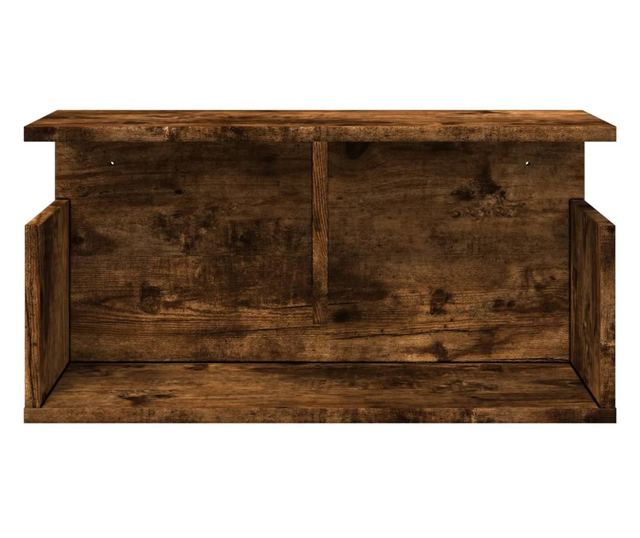 füstös tölgy színű szerelt fa faliszekrény 60 x 20 x 30 cm