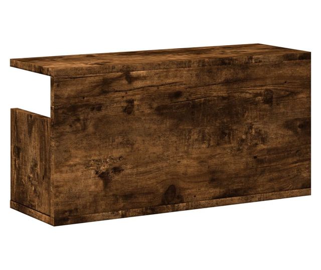 füstös tölgy színű szerelt fa faliszekrény 60 x 20 x 30 cm