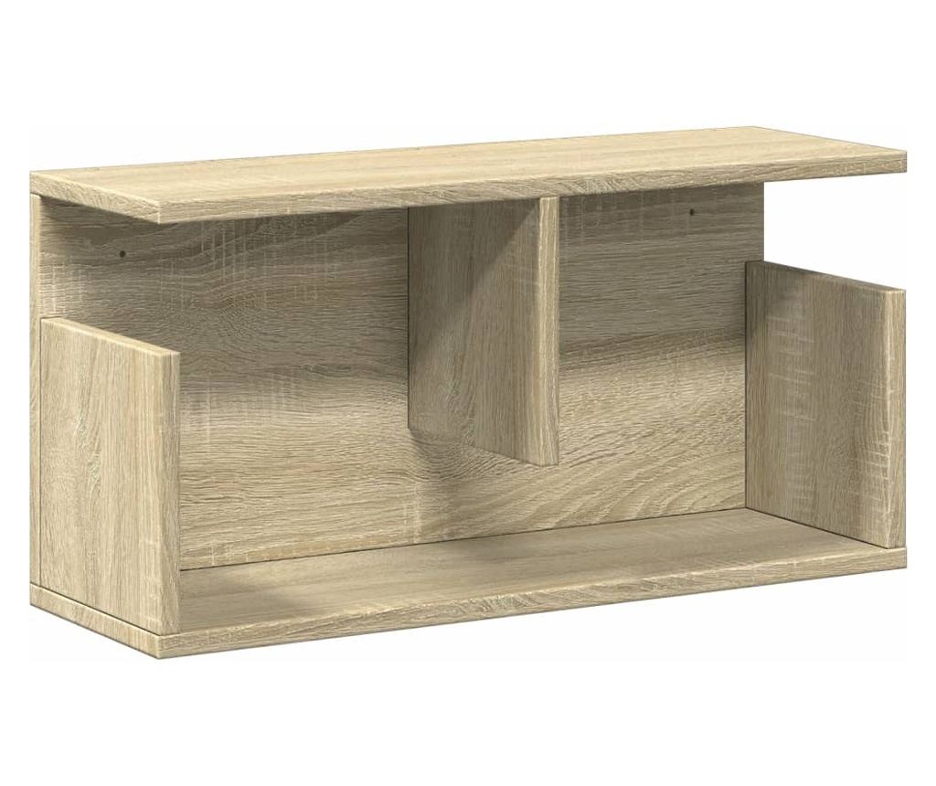 sonoma tölgy színű szerelt fa faliszekrény 60 x 20 x 30 cm - 2