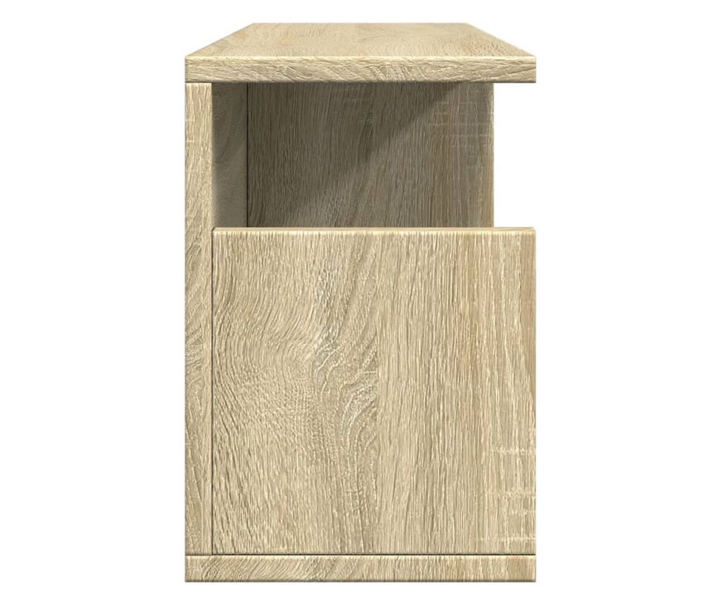 sonoma tölgy színű szerelt fa faliszekrény 60 x 20 x 30 cm - 5