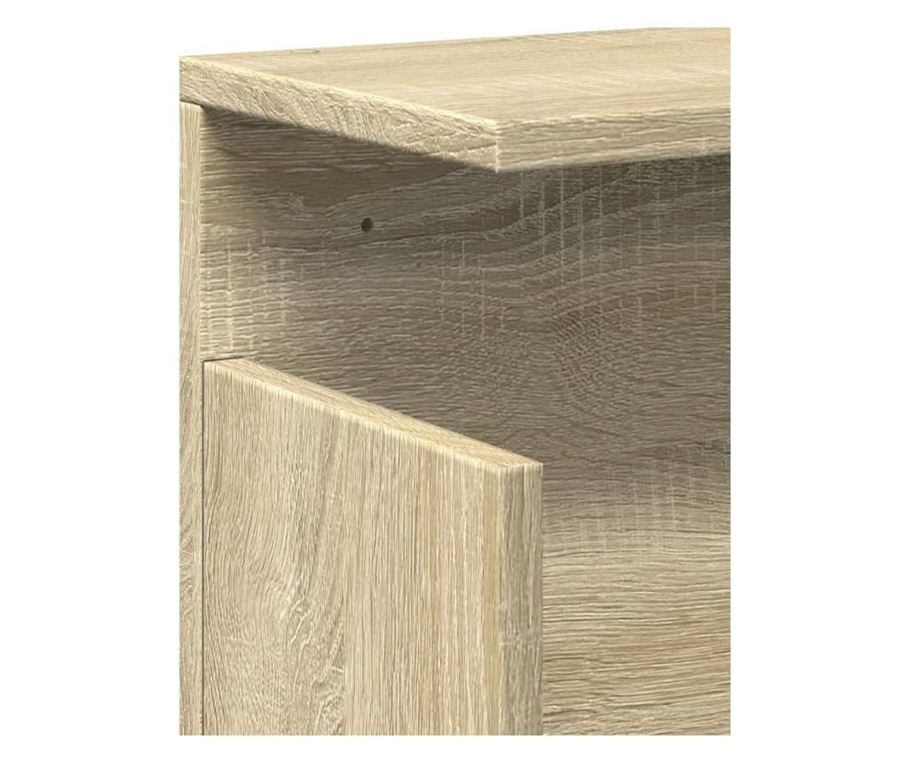 sonoma tölgy színű szerelt fa faliszekrény 60 x 20 x 30 cm - 7