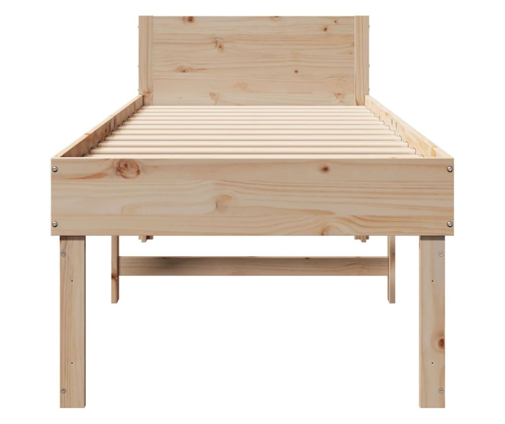 tömör fenyőfa ágy matrac nélkül 90 x 200 cm - 4