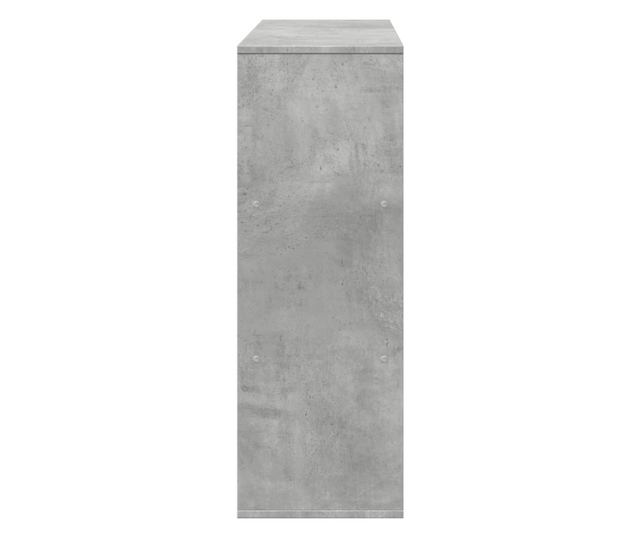 betonszürke térelválasztó könyvszekrény 100 x 33 x 94,5 cm