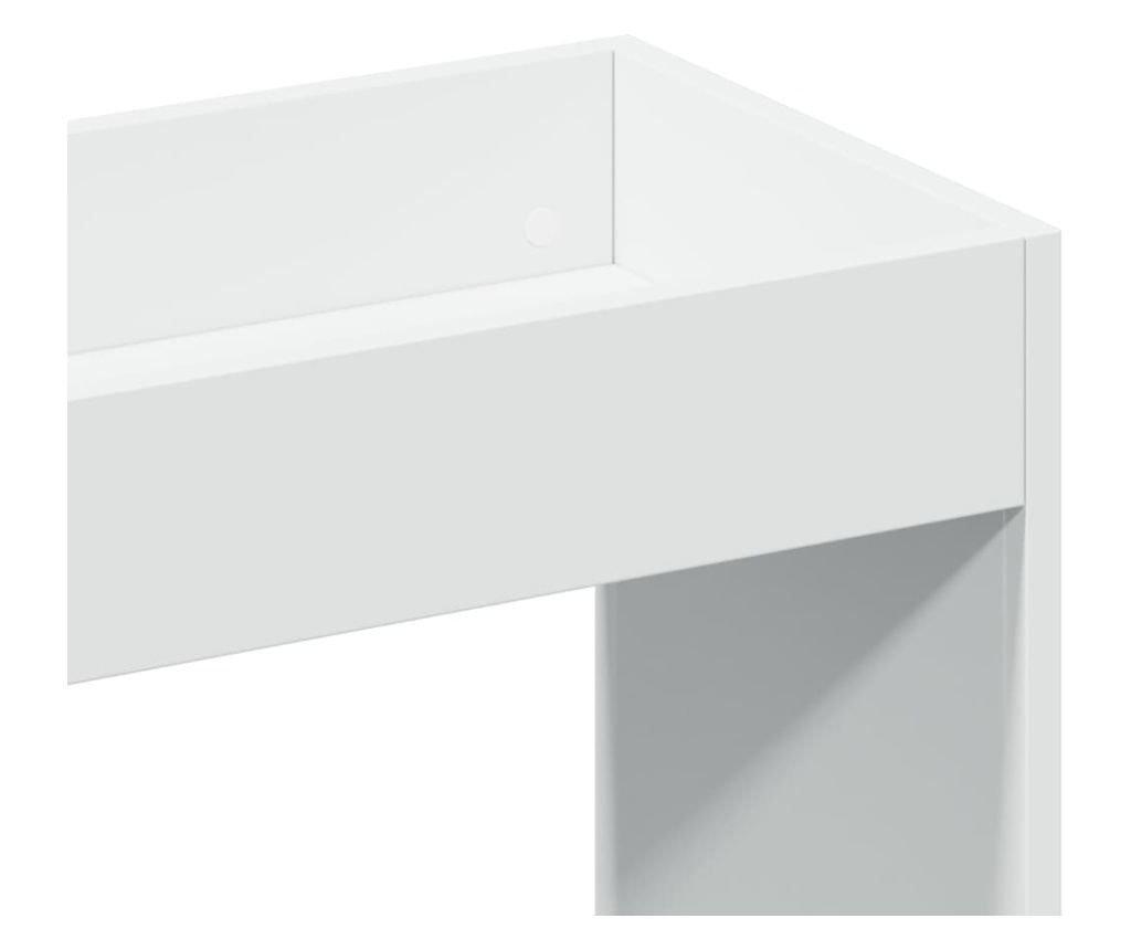 fehér szerelt fa magasszekrény 63 x 33 x 140 cm - 9